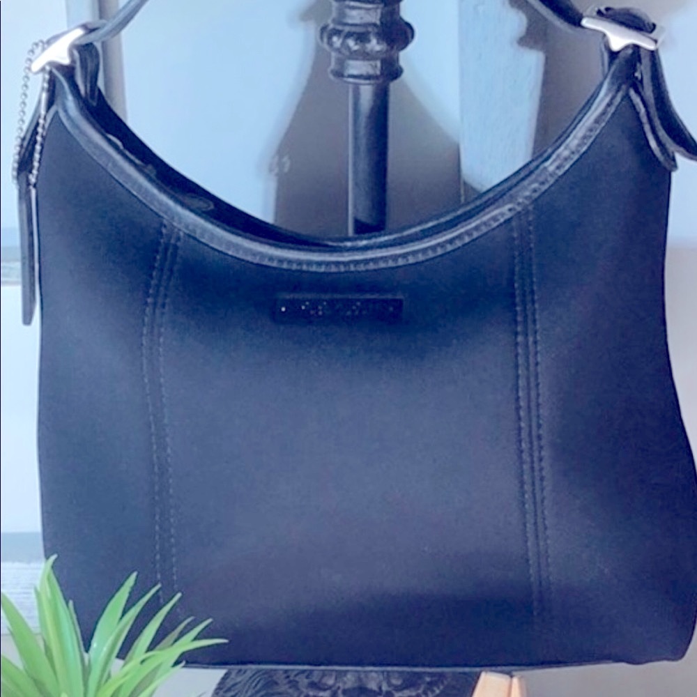 💙Coach Neoprene & Leather Shoulder Bag